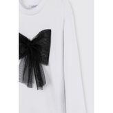 Panço Kız Bebek Beyaz Sweatshirt - 6 - 12 Ay