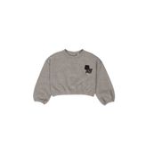 Panço Kız Bebek Crop Bej Sweatshirt