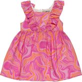 Panço Kız Bebek Desenli Elbise - 2 Yaş - Pembe