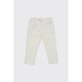 Panço Kız Bebek Düğmeli Pantolon - Beyaz - 3 Yaş