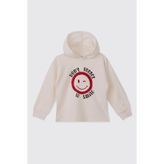 Panço Kız Bebek Ekru-Kırmızı Sweatshirt