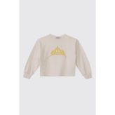 Panço Kız Bebek Ekru-Sarı Sweatshirt