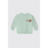 Panço Kız Bebek Mint Sweatshirt - Yeşil - 2 Yaş