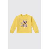 Panço Kız Bebek Sarı Sweatshirt - 7 Yaş