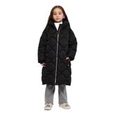 Panço Kız Çocuk Kapitone Siyah Kaban 7 Yaş (122 cm)