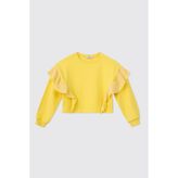 Panço Kız Çocuk Sarı Sweatshirt - 10 Yaş