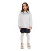 Panço Kız Çocuk Sweatshirt Nakışlı Sweatshirt