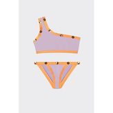 Panço Moeva Kız Çocuk Tek Omuz Mor Bikini
