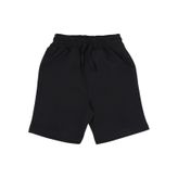 Panço Unisex Çocuk Beli Lastikli Siyah Örme Şort