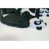 Panda Figürlü Sunumluk Bardak Altlığı (Ikili Set)