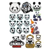 Panda Sticker Set -2 15 Parça Telefon, Tablet, Defter, Laptop Sticker