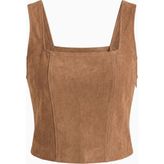 Pandas Valen Camel Süet Büstiyer - -- - XS