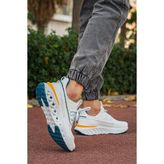 Panorama Esnek Triko Kalın Taban Erkek Sneaker - Beyaz