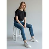 Panorama Renk Detaylı Termo Taban Kadın Sneaker - Mor
