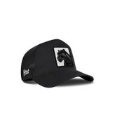 Panter Logolu Siyah Trucker Şapka