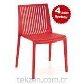 Papatya Cool Kırmızı Sandalye