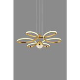 Papatya Tektop Gold 3 Renk LED Avize