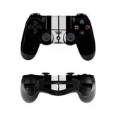 PapsCover Ps4 DualShock Kaplama Siyah Çift Beyaz Şerit