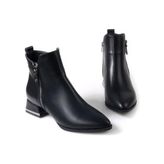 Papuçcity Dnz 03030 Siyah 3.5 cm Topuklu Kadın Bot