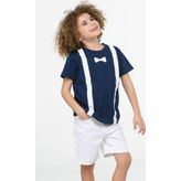 Papyon Beyaz Denim Şort + T-shirt Takım