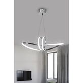 Papyon Toplu Modern Sarkıt LED Avize - 1 - Krom
