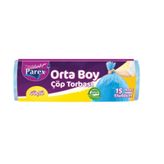 Parex Güçlü Orta Boy Çöp Torbası 55 x 60 cm 15'li