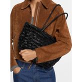 Parfois Kadın Dokuma Deri Shopper Çanta M