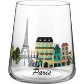 Paris City 2'li Su Bardağı Seti - Şeffaf - 420 ml