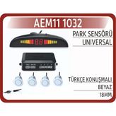 Park Sensörü Türkçe Konuşmalı Beyaz 18Mm