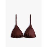 Parlak Üçgen İpli Bikini Üstü