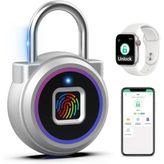 Parmak İzi Asma Kilidi, Soyunma Bluetooth, Mobil Uygulama, Anahtarsız Biyometrik Akıllı Asma Kilit, Suya Dayanıklı, Spor Salonu, Okul, Bagaj Çantaları, Dolap Ve Saklama İçin Uygun