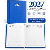 Pars 14X20 Cilt Bezli Ajanda 2027 - Mavi
