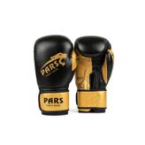 Pars Piton Hakiki Deri Boks & Kick Boks Eldiveni Siyah-Gold
