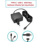 PARS POWER Asus Chromebook C213 Type-C Uyumlu Notebook Adaptör
