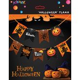 PartiBulutu Halloween Flama Bayrak Set