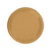Partifabrik Gold Plastik Tabak 25'li
