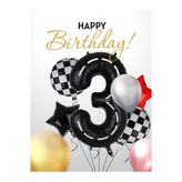 Partifabrik Yarış Temalı 3 Yaş Balon Set 5 Parça