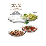 Paşabahçe 10358 Invitation Oval Tabak 4lü 25x19 cm