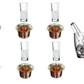 Paşabahçe-14 Parça Bakır Ehlikeyf ve Rakı Meşrubat Seti