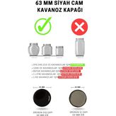 Paşabahçe 20 Li 63 mm Siyah Cam Kavanoz Kapağı (20 Adet)