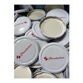 Paşabahçe 25 Adet Konserve Kavanoz Kapağı Metal Beyaz Silikonlu Kapak