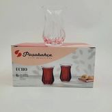 Paşabahçe 420181 Echo Kesme Çay Bardak 6'lı - Şeffaf