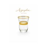 Paşabahçe 42191 Krikle Altın Çay Bardağı 6’lı Set - Ayaydın Home