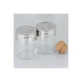 Paşabahçe 43880 Basic Metal Kapaklı 2'li Cam Tuzluk Seti