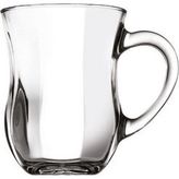 Paşabahçe 6'lı Kulplu Bardak 55373 Cam Dem Çay Bardağı Desensiz 140 ml Şeffaf