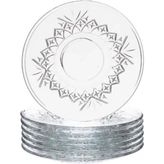 Paşabahçe 6'lı Tımeless Çay Tabağı 13 cm Desenli Cam Malzeme ile Zarif Sunum - 1 Adet
