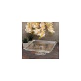 Paşabahçe 950007 Ayaklı Kare Servis Tabağı 24 cm, Cam, Saydam