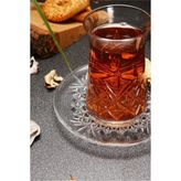 Paşabahçe 96991 Timeless 12 Parçalı Cam Çay Seti Desenli Şeffaf Tasarım