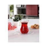 Paşabahçe 96992 Timeless Desenli 6 Kişilik 12 Parça Cam Çay Bardağı Takımı Seti