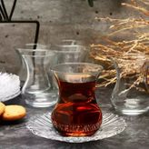 Paşabahçe Aurora 6 Lı Çay Seti - 132 Cc Bardak Ve Tabak Takımı 96354